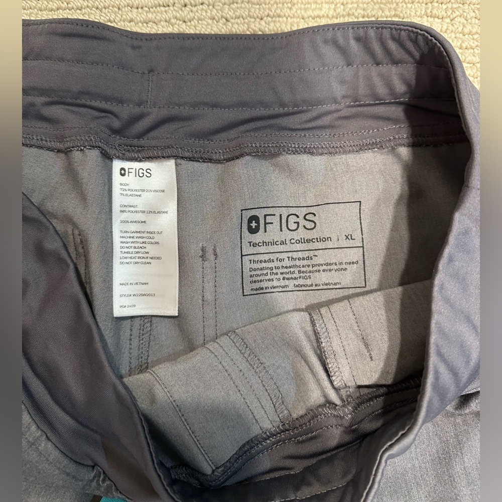 Figs Basic High-Waisted Basic Scrub Bottom Graphi… - image 3